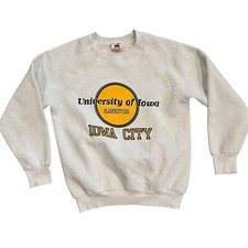 Vintage 90s University of Iowa Hawkeyes Crewneck sweatshirt size Small Iowa City