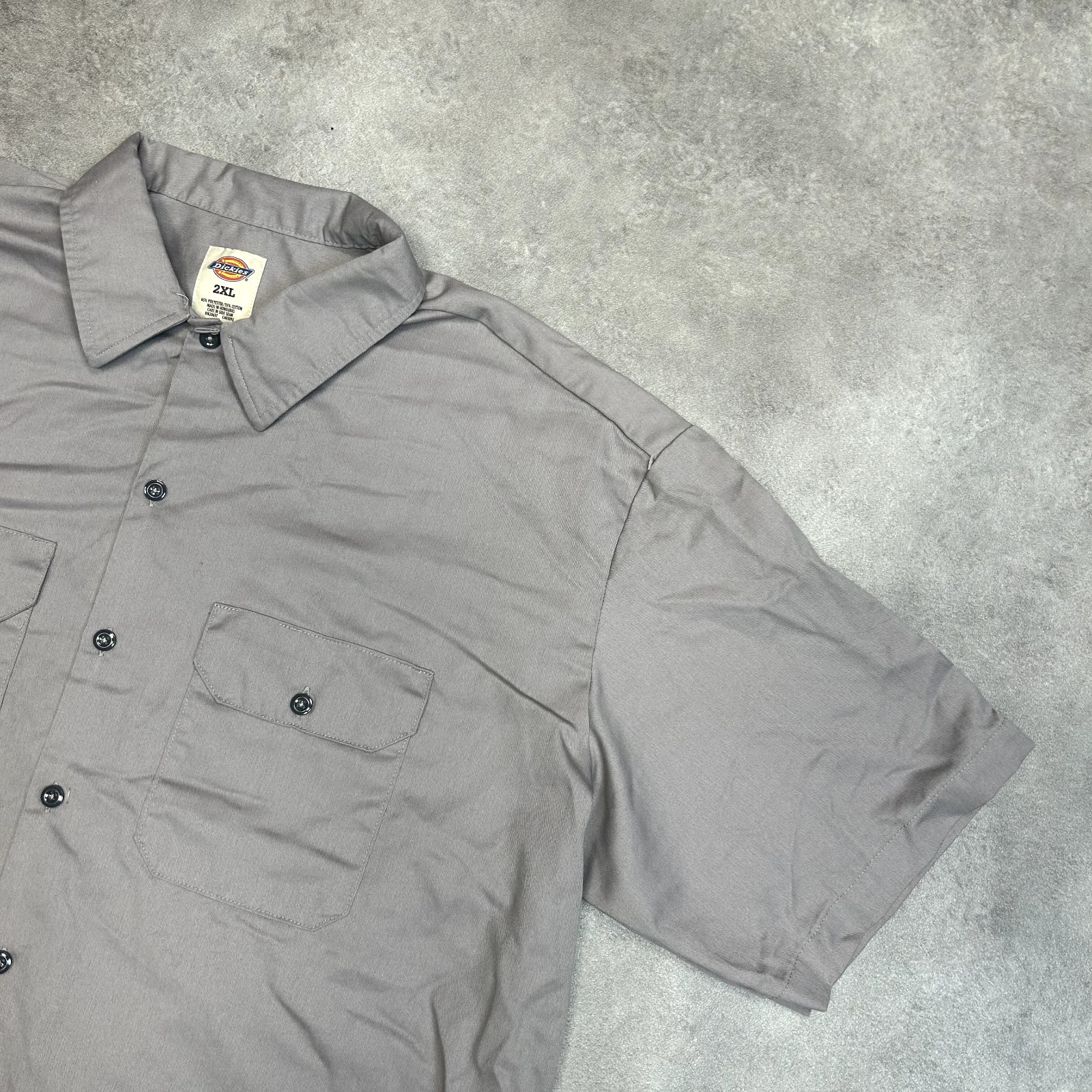 Dickies T-Shirt Mens Y2K Short Sleeve Pocket Workwear Tee, Beige, 2XL image 2