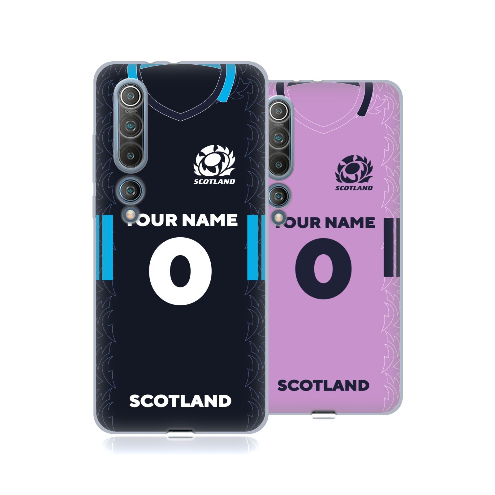 CUSTOM PERSONALIZED SCOTLAND RUGBY 2022/23 KIT SOFT GEL CASE FOR XIAOMI PHONES