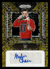 Andre Chase 2024 Panini Prizm Undercard WWE Gold Disco /10 Auto #SS-ACH