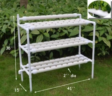 3 Layers 90 Sites Hydroponic Site Grow Kit Vegetable Planting System Garden