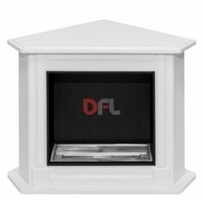 STUFA CAMINETTO A BIOETANOLO BIOCAMINO MOD.CONNOR 4,5 KW COL.BIANCO AD ANGOLO