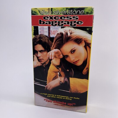 Excess Baggage (VHS 1997) Alicia Silverstone Benicio Del Toro Christopher Walken