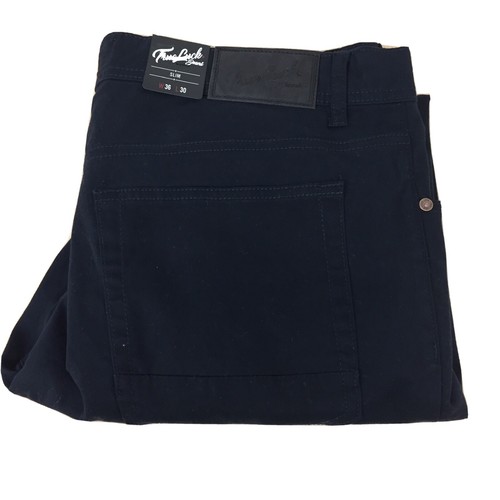 True Luck Navy Blue Suede Pants Classic 