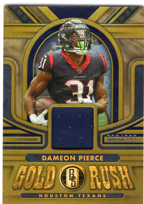 2023 Panini Gold Standard #GR-DAP Dameon Pierce Gold Rush #83/299