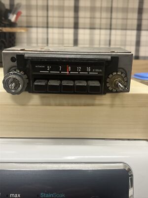 Vintage Datsun Hitachi TM-403HCR AM Car Radio Untested Japan Rare