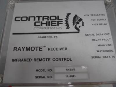 Ricevitore Telecomando Infrarossi Control Chief Raymote Modello RX33/2 (RX 33/2)
