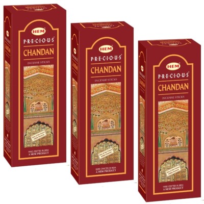 Hem Chandan Incense Stick Home Fragrance Agarbatti Hexa Pack 120 Sticks Set Of 3