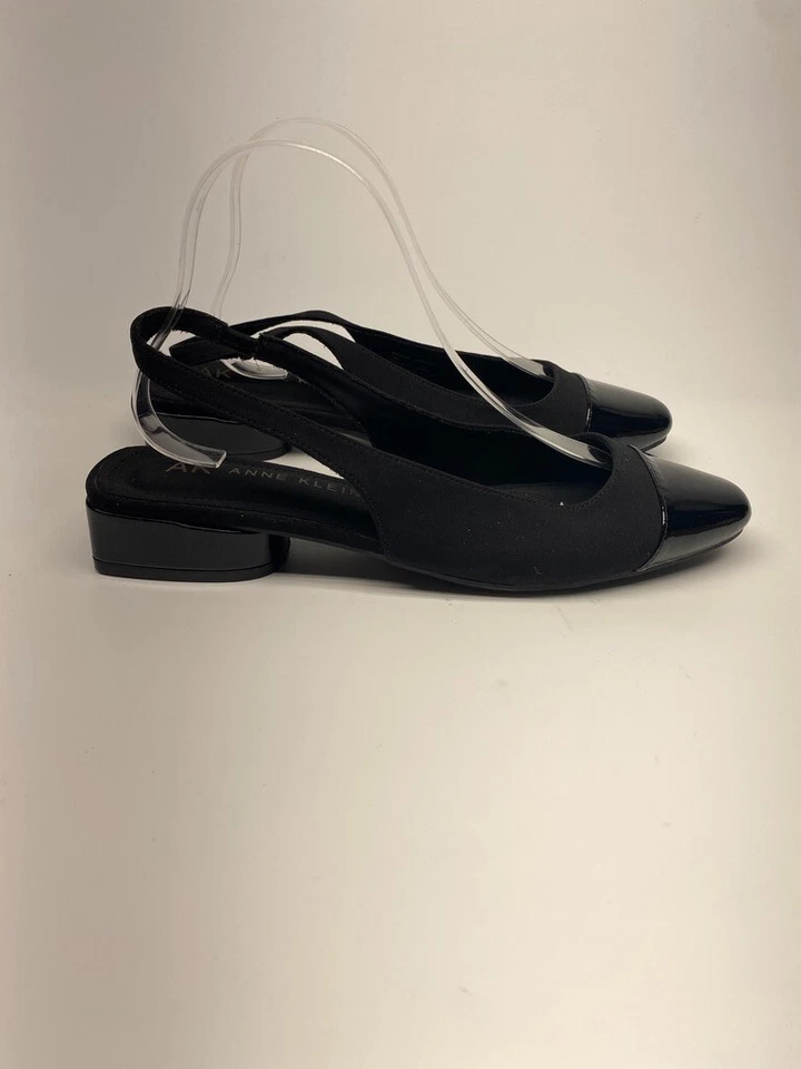 Ballet Anne Klein para mujer Nia negro con honda trasera talla 11 Foto 4 de 4