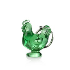 Chicken Rooster Chicken Oval Fitters Farm GREEN Shape Keychain Gadgets