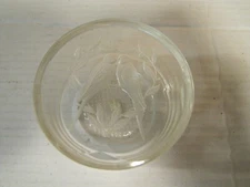 Henco Cherishables Clear Acrylic Trinket Box Engraved Parakeets On Vine Heart.