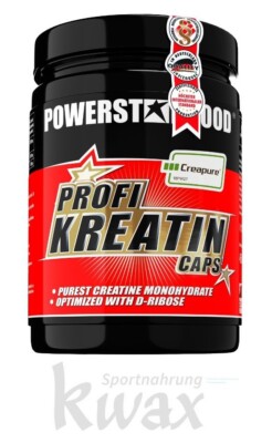 (EUR 75,33/kg) Powerstar Food - Kreatin Caps - 500 Stück Creatin