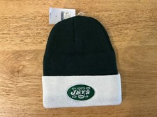 New York Jets Youth Cuffed Beanie Winter Hat Cap NWT