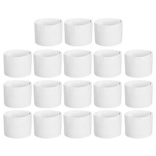 18Pcs Soccer Captain Armband White Football Team Training Elastic Arm Band