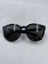 Yves Saint Laurent Round Black Sunglasses