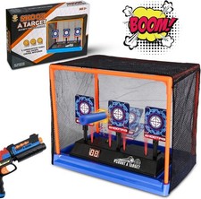 Electronic Shooting Target Scoring Auto Reset Digital Targets for Nerf Guns Toys