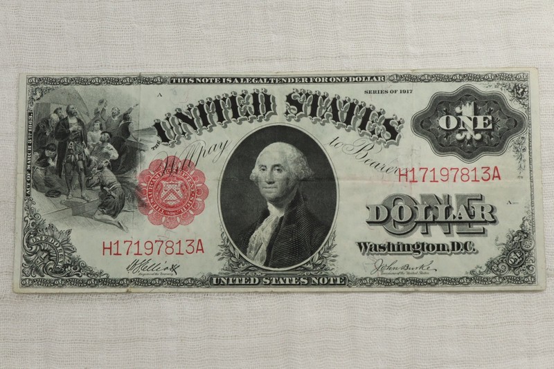 NobleSpirit US Legal Tender $1 Banknote Large Size Fr. 37 Very Fine (LP)