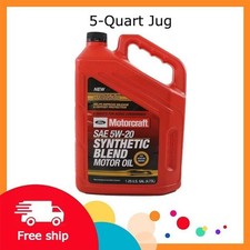 Motorcraft Synthetic Blend Motor Oil 5W-20, 5-Quart Jug, Freeship 24.79 per gallon