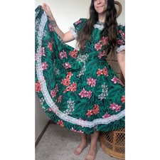 1980s tropical dress