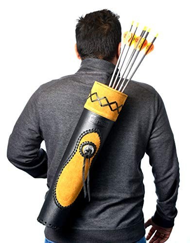 UNIVERSE ARCHERY Back Arrow Quiver | Genuine Leather Arrow Holder 