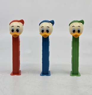 Set of 3 Donald Duck's Nephews PEZ Dispensers Huey Dewey and Louie RETIRED