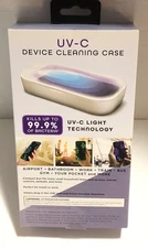 TRAXX UV-C Device Sanitizer Case Portable UV Light Kills 99.9 Bacteria Multi Use