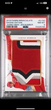 2018 Panini Immaculate SHOHEI OHTANI ROOKIE Jumbo Jersey Number Patch #09/10 RC