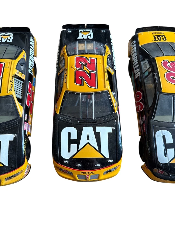Ward Burton CAT #22 NASCAR литой лот из 4 гоночных чемпионов 1:24 и 1:64 сертификат подлинности LE - Изображение 3 из 4