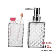 Bathroom Accessories Set 2 PCS Bathroom Accessories Include Soap White
