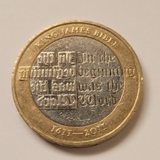 2011 King James Bible £2 Two Pounds Circulated