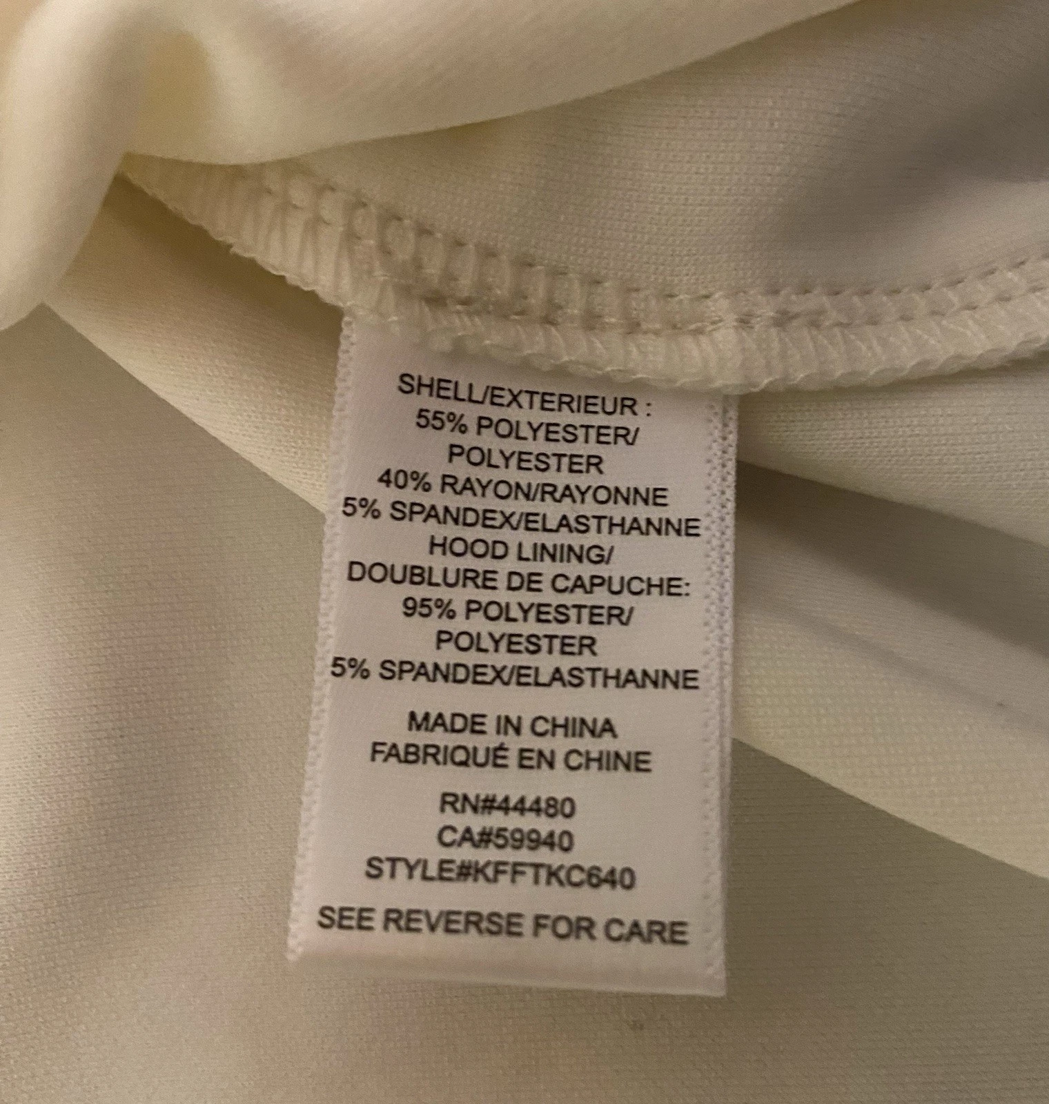 OFF WHITE Tinseltown Felpa con Cappuccio e Zip Cropped Crema Junior XL