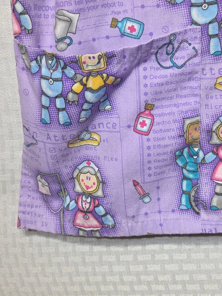 Simply Basic Grande L Unisex Robot Púrpura Exfoliantes Virtuales Enfermera Robots Asistencia Foto 4 de 4