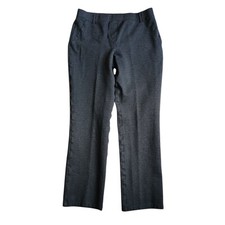 Quince Charcoal Ponte Pants Women's Size S Straight Leg Faux Pocket 27x25