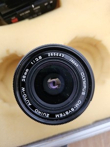 Olympus Zuiko Auto- W 28mm f/3.5 manual focus lens for the Olympus