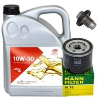 MotoröL Filter Set Liquimoly 10W-40 5 Liter + ÖLablassschraube FüR Mazda 5