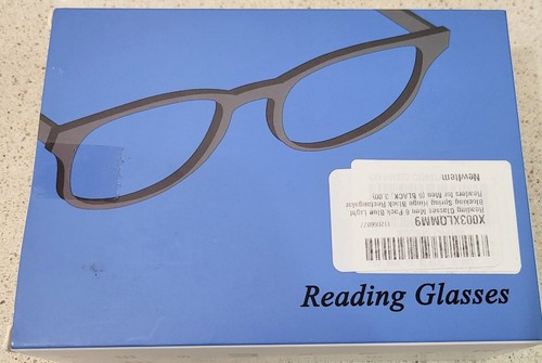 6 Pair Of Black 3.00 Blue Light Blocking Reading Glasses  - Picture 4 of 6