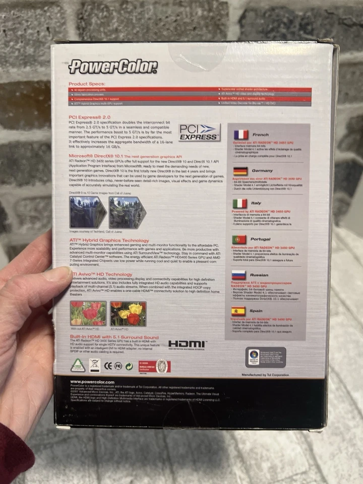 PowerColor HD 3450 Video Card New/Sealed - Image 3 of 4
