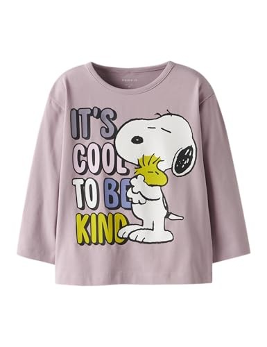 Snoopy T-Shirt Damen Ls Nreg Box Sky, Baumwolle, GrößE M, Freizeitoberteil-image