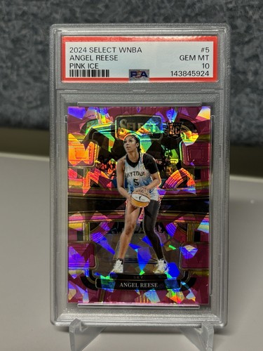 2024 Panini Select WNBA - Concourse Angel Reese #5 Pink Ice Prizm (RC) PSA 10
