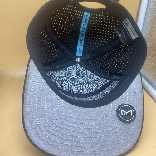 Melin Hat Cap Snap Back Hydro Trenches Perforated Athletic Lightweight Gray - Picture 6 of 9
