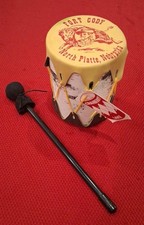 Vintage Souvenir Native American Indian Toy Drum W/ Drumstick. Fort Cody, NE NWT