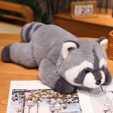 Soft Raccoon Stuffed Animals, 25IN Weighted Plush Toys Cute Cuddly Body Pillo