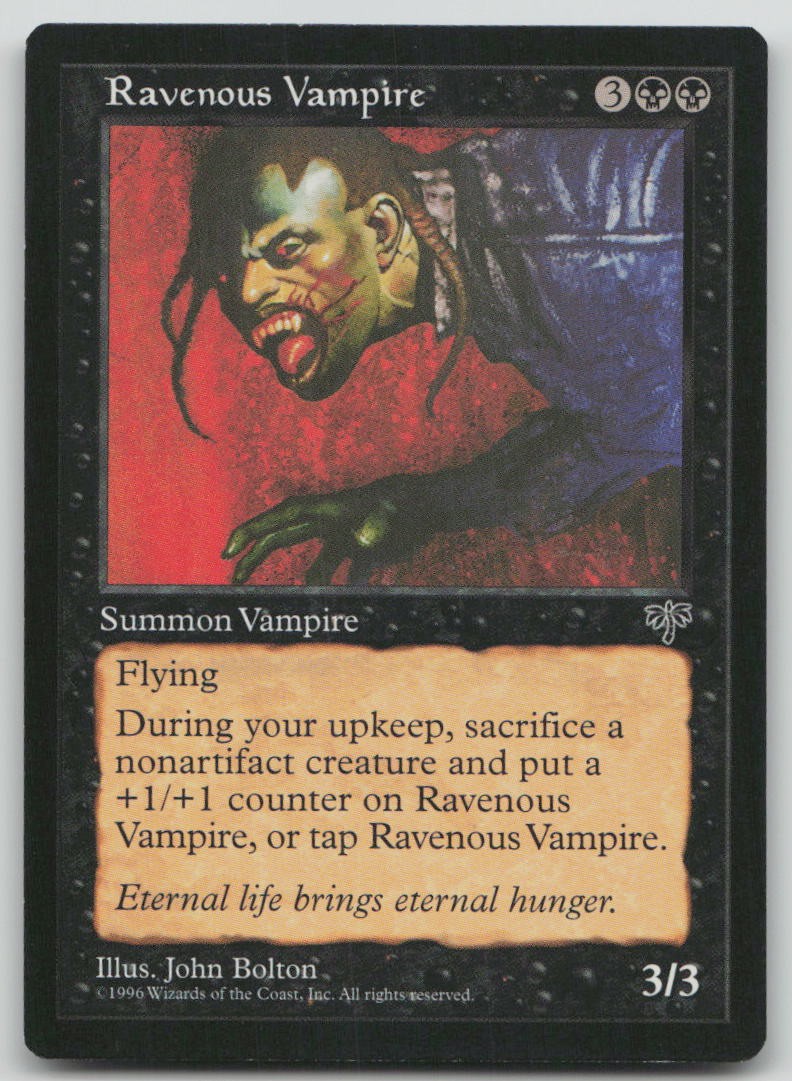 Ravenous Vampire [Mirage - 136] Lightly Played Uncommon Magic