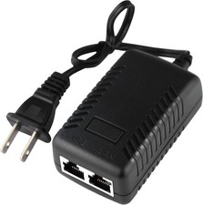 52V Gigabit PoE Injector Adapter 15W for IP Cameras VoIP