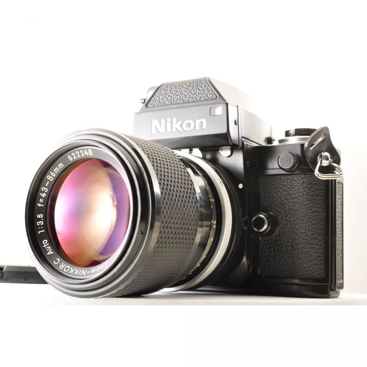Nikon F2 Photomic Black 35mm SLR Film Camera DP-1, 43-86mm Lens 