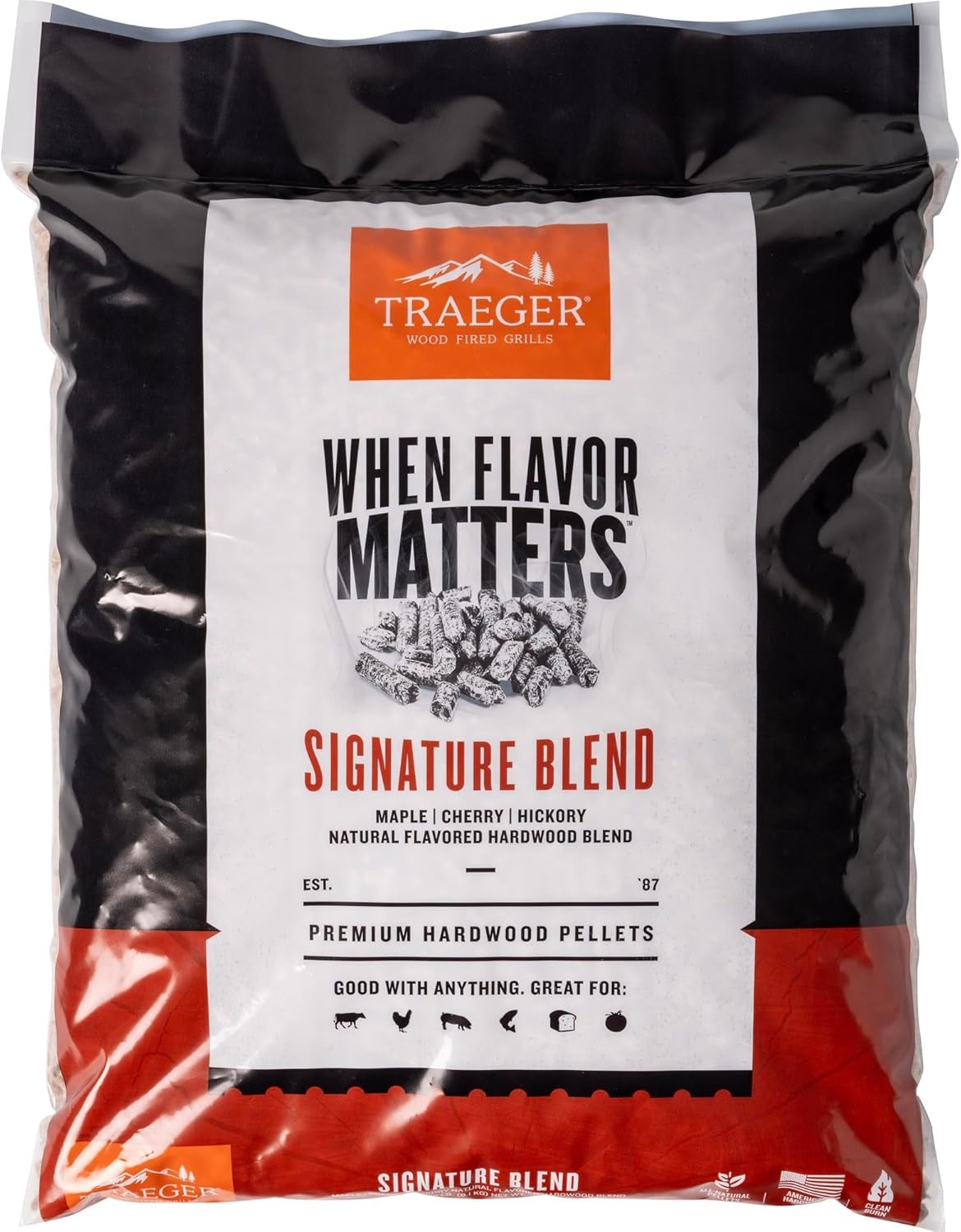 Signature Blend 100% All-natural Wood Pellets For Smokers An