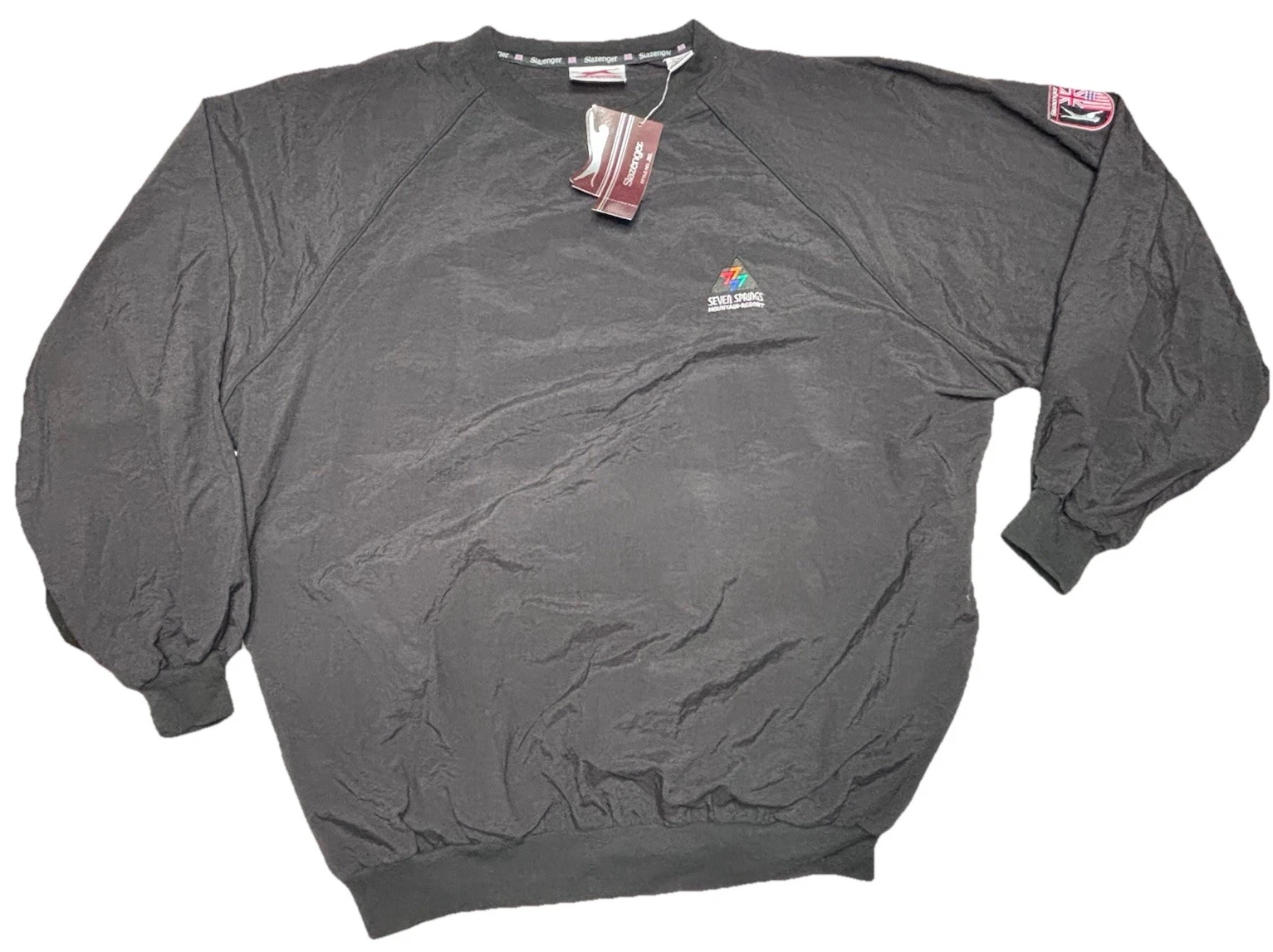 Vintage Slazenger Seven Springs Pullover Windbreaker NWT USA L 80s 90s