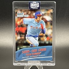 2020 Topps Archives Auto Series Shin-Soo Choo 2016 Topps Bunt Unique Unis /44
