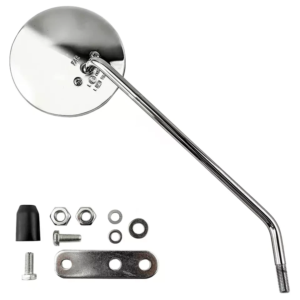 COPPIA SPECCHI SPECCHIETTI CROMATI SINISTRO DESTRO PIAGGIO VESPA 125 PRIMAVERA - Immagine 2 di 4