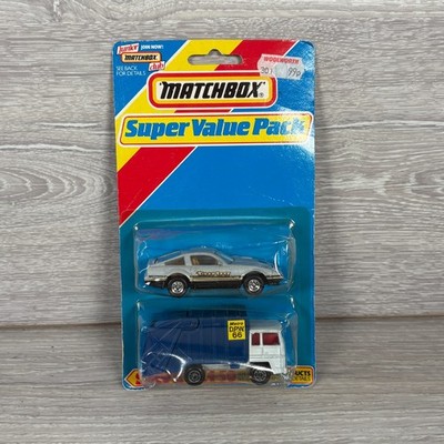 Vintage Matchbox Super Value Pack Sealed - Nissan 300ZX Turbo & Refuse Truck #36